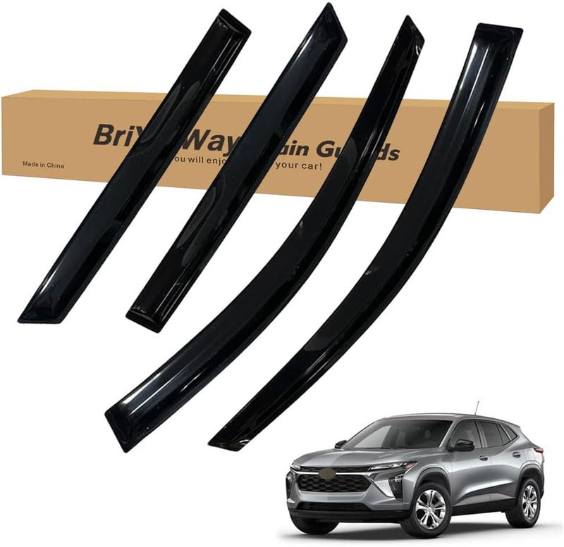 BriYorWay Vent Shades Rain Guards for Chevy Trax 2024 2025 Accessories, for Chevy Trax Window Deflectors Window Visors - Image 1